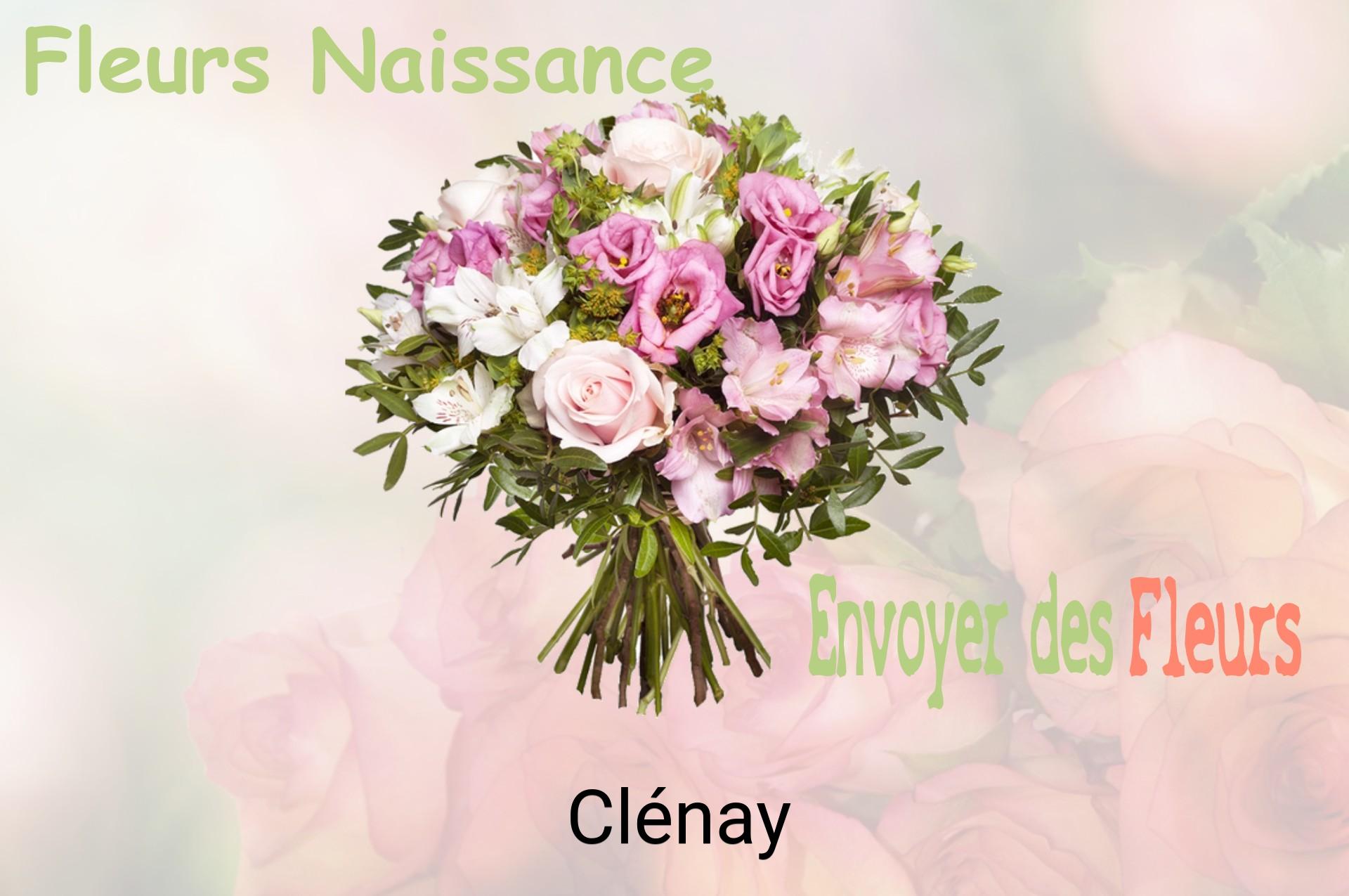 Bouquet de fleurs de naissance livré à Clénay